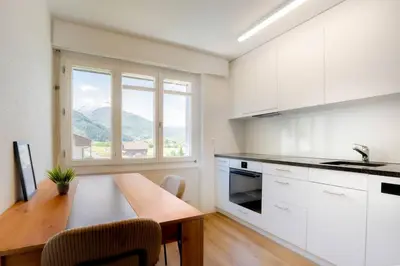Küche/Küchenzeile in der Unterkunft Casa Olympia