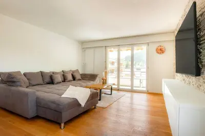 Ein Sitzbereich in der Unterkunft Casa Olympia