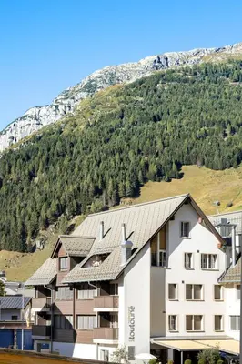 Ein allgemeiner Bergblick oder ein Berglick von der Ferienwohnung aus