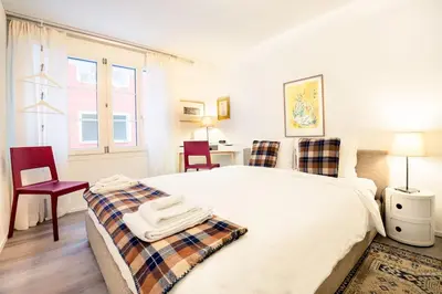 Ein Bett oder Betten in einem Zimmer der Unterkunft Apartment Marmotta