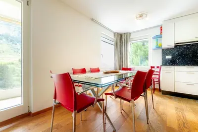 Küche/Küchenzeile in der Unterkunft AnDerBlick Apartment