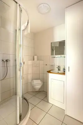Ein Badezimmer in der Unterkunft Annika Apartment