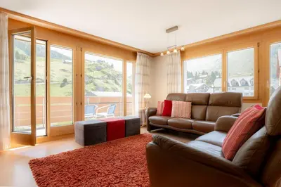 Ein Sitzbereich in der Unterkunft Annika Apartment