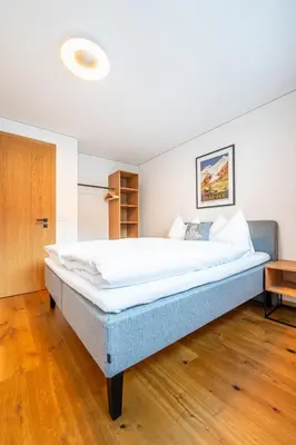 Ein Bett oder Betten in einem Zimmer der Unterkunft Haus Eratic