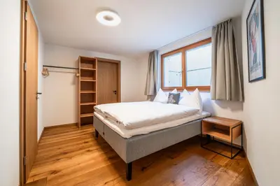 Ein Bett oder Betten in einem Zimmer der Unterkunft Haus Eratic