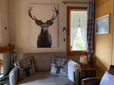Ein Sitzbereich in der Unterkunft Tolle 2,5 Zimmer Galeriewohnung
