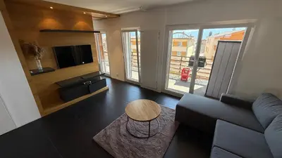 TV/Unterhaltungsangebot in der Unterkunft Charmant appartement au centre de Montana