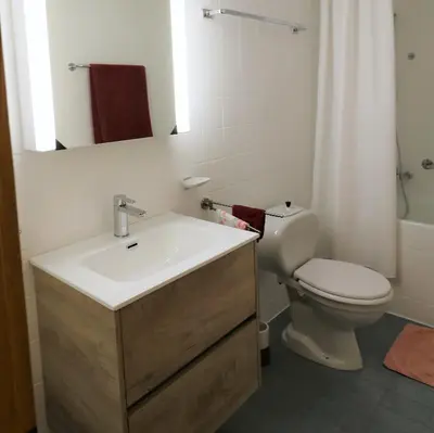 Ein Badezimmer in der Unterkunft Résidence Dent-Blanche, Evolène