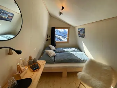 Ein Sitzbereich in der Unterkunft Tiny Lodge by Iglu-Dorf Gstaad