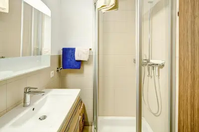 Ein Badezimmer in der Unterkunft Haus Pirata