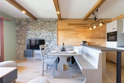 Küche/Küchenzeile in der Unterkunft Bellevue L 012 - PLEASANT studio 4 pers
