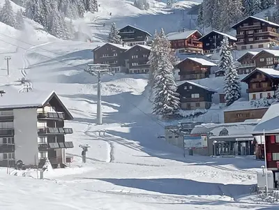 Sunny 5 guests apartment by Moosfluh gondola im Winter