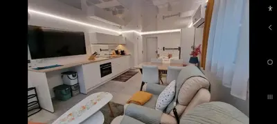 Küche/Küchenzeile in der Unterkunft RIVA Design-Apartment - Stilvolles Studio für 2 Personen im Wallis