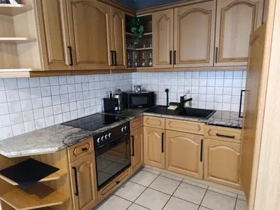 Küche/Küchenzeile in der Unterkunft Altrove Leukerbad - Modern, Spacious & Central