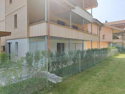 Das Gebäude in dem sich die Ferienwohnung befindet