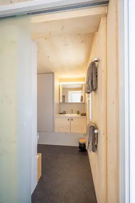 Ein Badezimmer in der Unterkunft Tiny Barrhorn