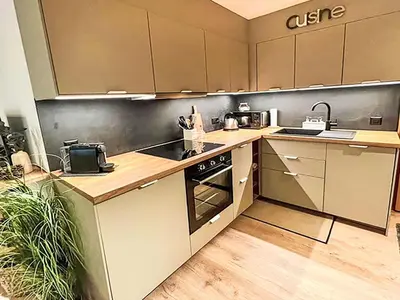Küche/Küchenzeile in der Unterkunft Apartment Rochemont B26 by Interhome