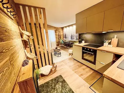 Küche/Küchenzeile in der Unterkunft Apartment Rochemont B26 by Interhome