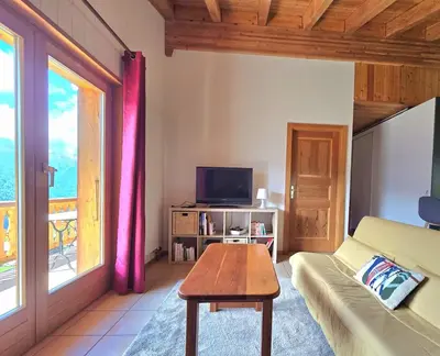 TV/Unterhaltungsangebot in der Unterkunft Appartement l'Arzinol avec vue panoramique, St-Martin VS, Val d'Hérens