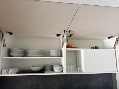 Küche/Küchenzeile in der Unterkunft Ferienwohnung Winterzeit EG - Interlaken Thun Spiez Kandersteg