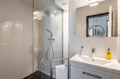 Ein Badezimmer in der Unterkunft Appartement 2 chambres et terrasse