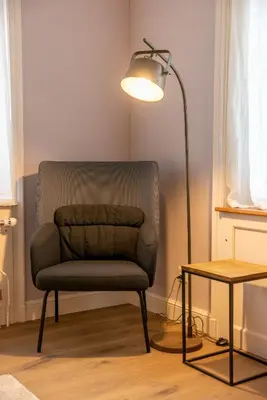 Ein Sitzbereich in der Unterkunft B&B Wild und Wandel Meiringen
