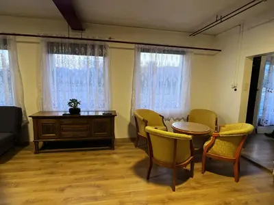 Ein Sitzbereich in der Unterkunft Apartment Pottery - Park view - for 5 guests