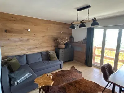 Ein Sitzbereich in der Unterkunft Ideally located apartment with view