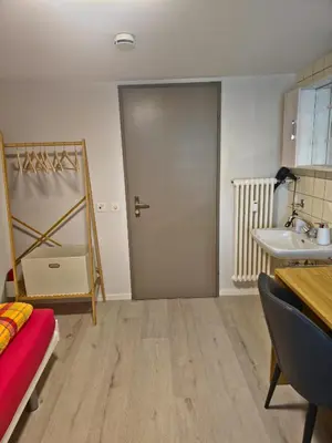 Ein Bett oder Betten in einem Zimmer der Unterkunft Ristorante con stanze Airolo