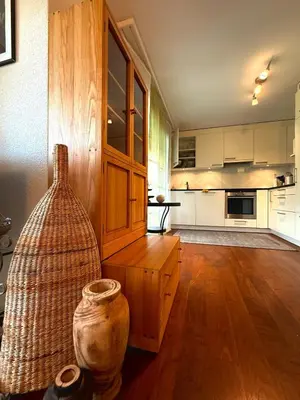 Küche/Küchenzeile in der Unterkunft Alpine Haven Chalet II