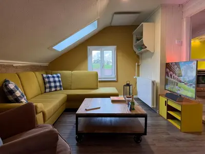 Ein Sitzbereich in der Unterkunft Wesley Panorama - Penthouse for Family & Friends