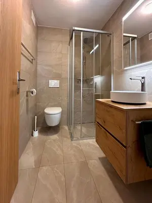 Ein Badezimmer in der Unterkunft Peak Apartment - Saas-Fee