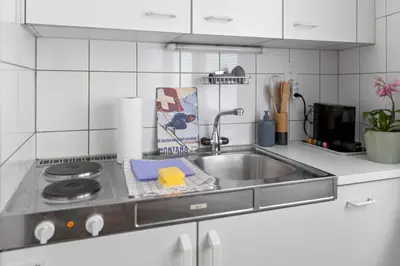 Küche/Küchenzeile in der Unterkunft Studio 2 pp - Crans-Montana Centre - Rue du Prado