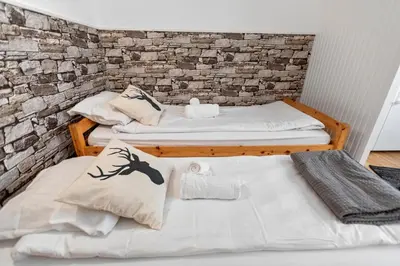 Ein Bett oder Betten in einem Zimmer der Unterkunft Studio 2 pp - Crans-Montana Centre - Rue du Prado