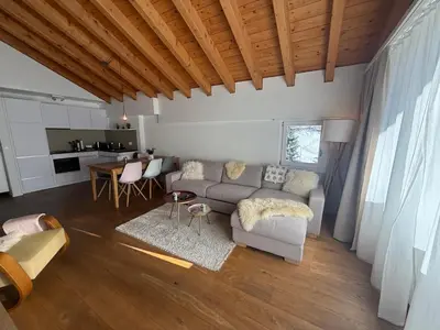 Küche/Küchenzeile in der Unterkunft Mountain Glow Apartment