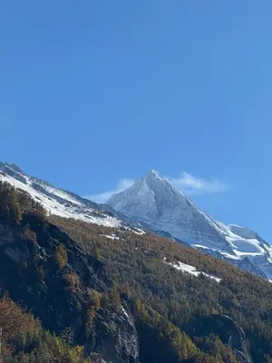 Ein allgemeiner Bergblick oder ein Berglick von der Ferienwohnung aus