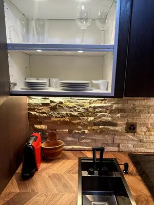 Küche/Küchenzeile in der Unterkunft Zermatt Apartment