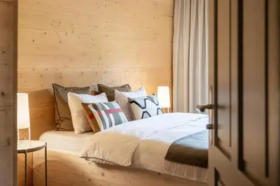 Ein Bett oder Betten in einem Zimmer der Unterkunft Chalet Verve