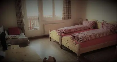 Ein Bett oder Betten in einem Zimmer der Unterkunft Restaurant Hotel Park