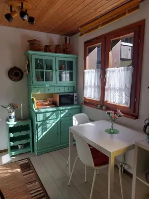 Küche/Küchenzeile in der Unterkunft Ferienwohnung Aragon M88