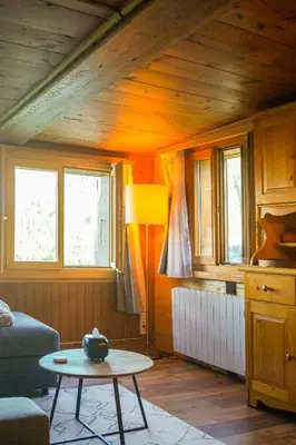 Küche/Küchenzeile in der Unterkunft Charmant Appartement Alpin