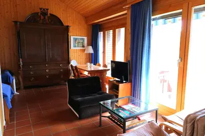 TV/Unterhaltungsangebot in der Unterkunft Chalet Kiri 8 personnes Sur les hauteurs d Evolene