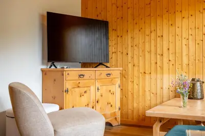 TV/Unterhaltungsangebot in der Unterkunft Chalet Mon Reve