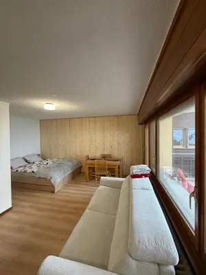 Ein Bett oder Betten in einem Zimmer der Unterkunft Appart cozy avec grand balcon