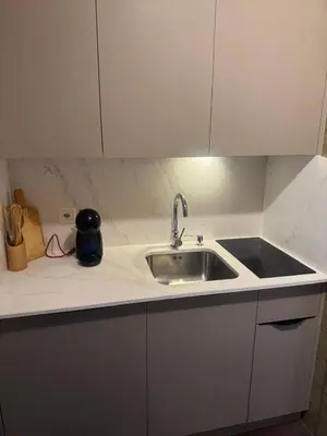 Küche/Küchenzeile in der Unterkunft Apartaments Eischoll