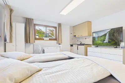 Küche/Küchenzeile in der Unterkunft Comfortable studio near Saas-Fee ideal for couples