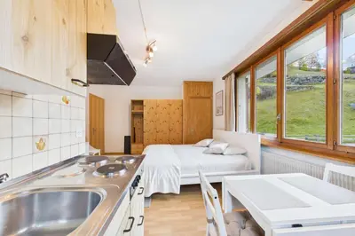 TV/Unterhaltungsangebot in der Unterkunft Comfortable studio with balcony and panoramic view