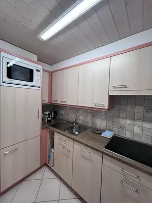 Küche/Küchenzeile in der Unterkunft Ferienwohnungen in Leukerbad