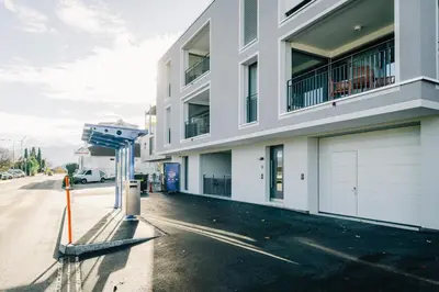 Grundriss der Unterkunft Apartment Mönch in See- und Bergnähe, modern, mit Balkon, 4 Gäste
