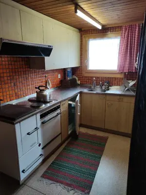 Küche/Küchenzeile in der Unterkunft Chalet Lueg uf Belalp